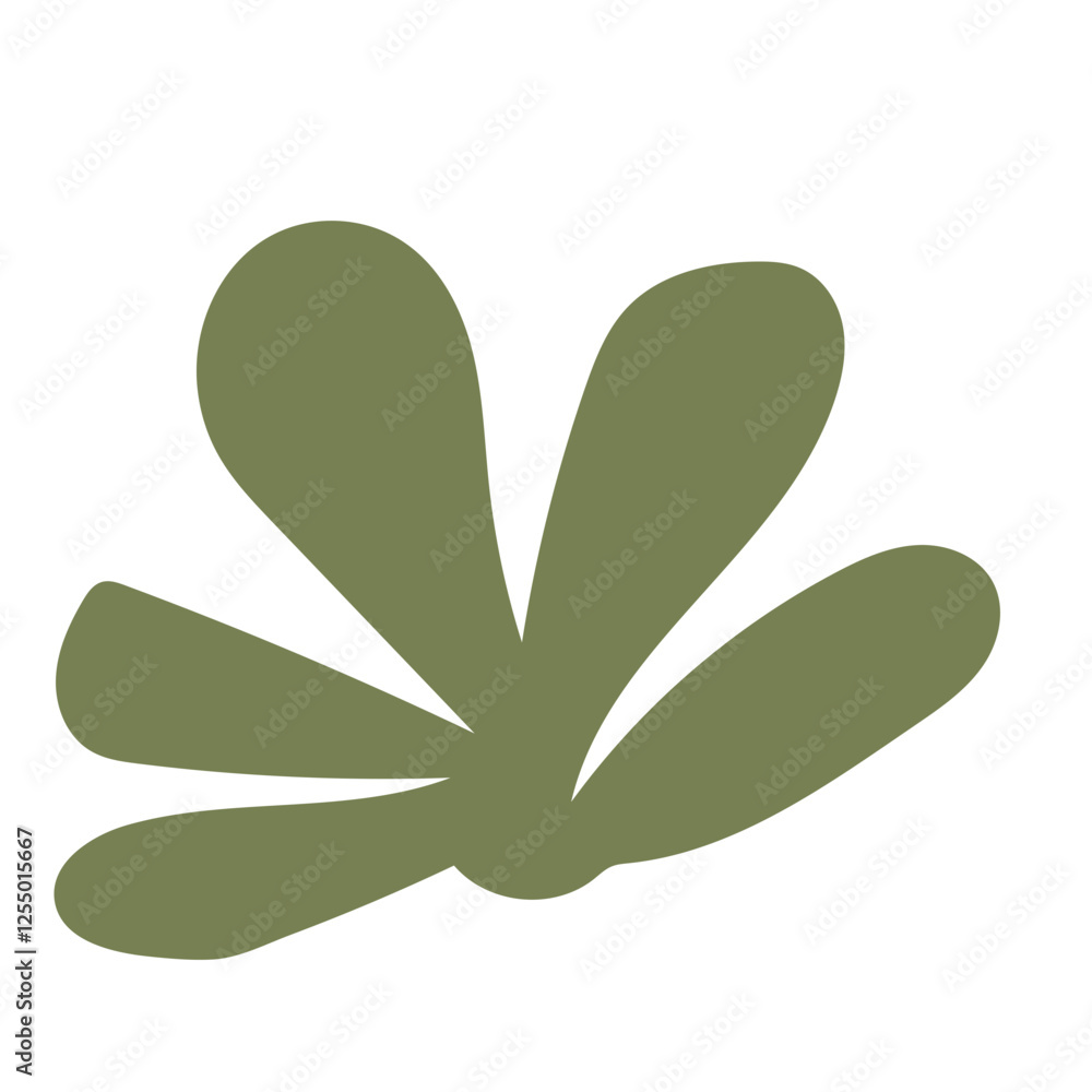 Abstract Plant Organic Shape Abstract Plant Organic Shape