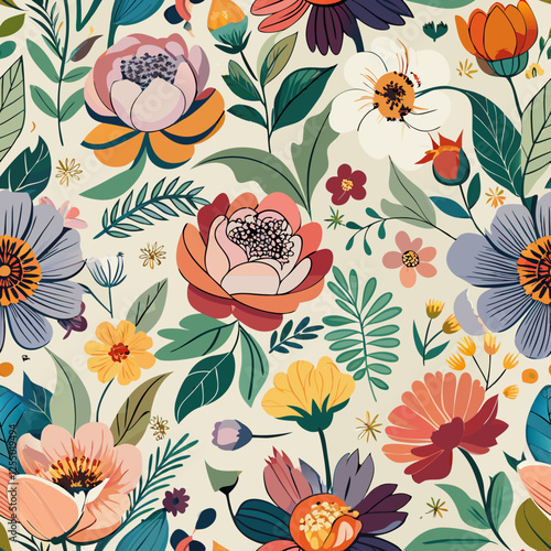 A Floral Enchantment of Whispers of Spring in Gilded Blossoms and Petal Dreams with Harmonious Blooms in a Radiant Garden of Celestial Flowers and Blossom Symphony