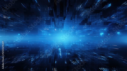 Wallpaper Mural glitch gold outline Torontodigital.ca