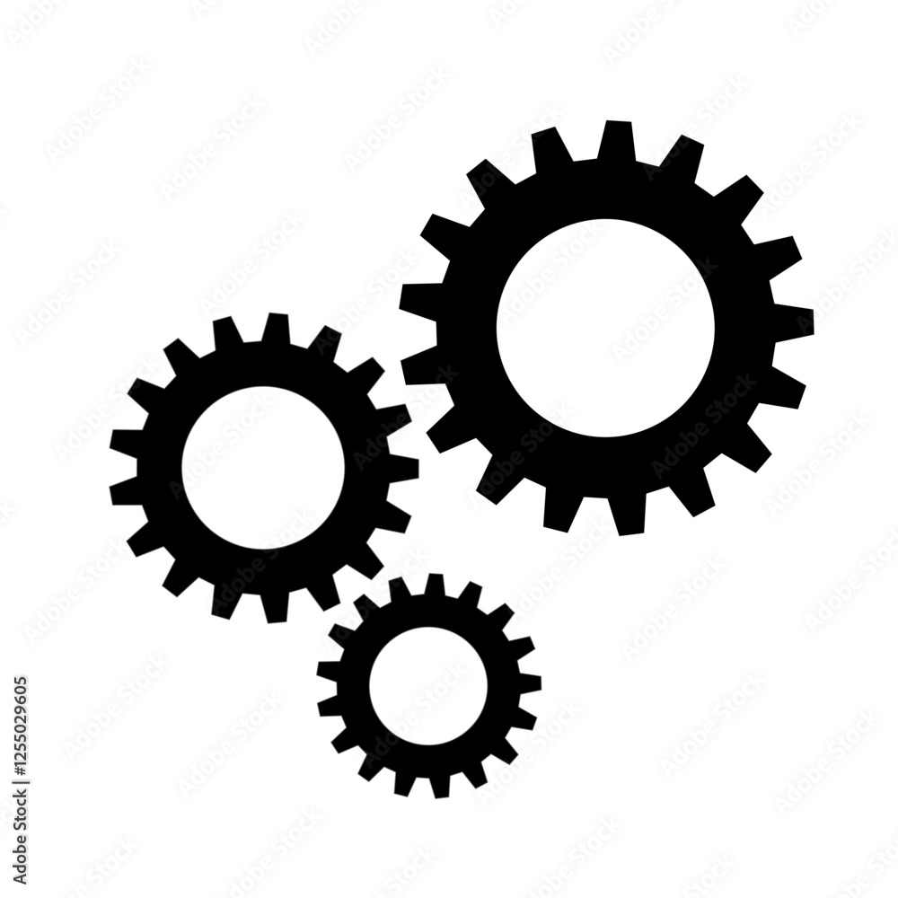 Gear wheel abstract vector set. Collection of different black cogwheels isolated on transparent background. Doodle style gear mechanism. New business idea, teamwork, progress, technology concept. Gear wheel abstract vector set. Collection of different black cogwheels isolated on transparent background. Doodle style gear mechanism. New business idea, teamwork, progress, technology concept.