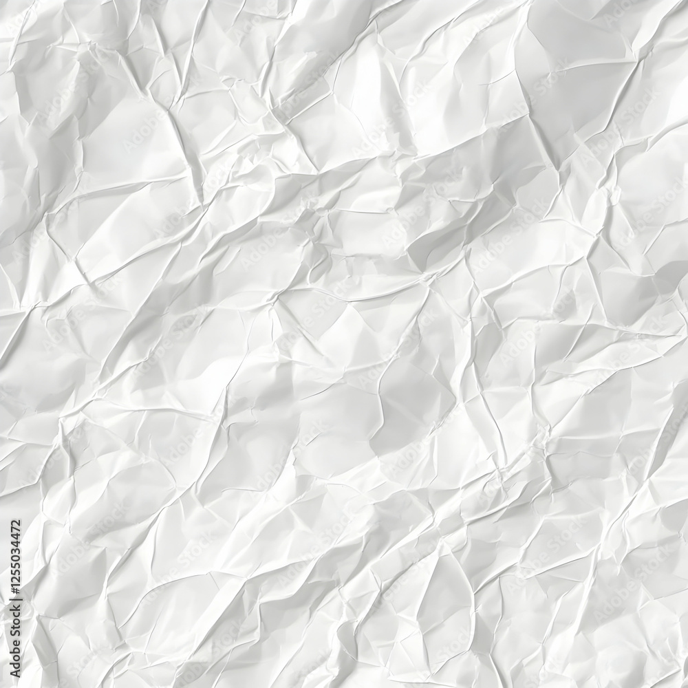 Abstract Crumpled Paper Background Texture