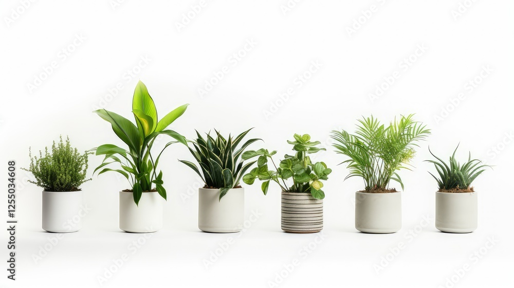 Obraz premium decor potted plant white background