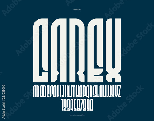 Condensed simple sans serif...