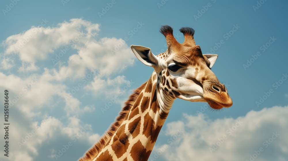 Obraz premium gracefully giraffe texture