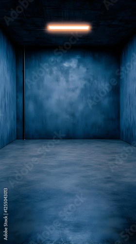 Moody Blue Room 3D Background