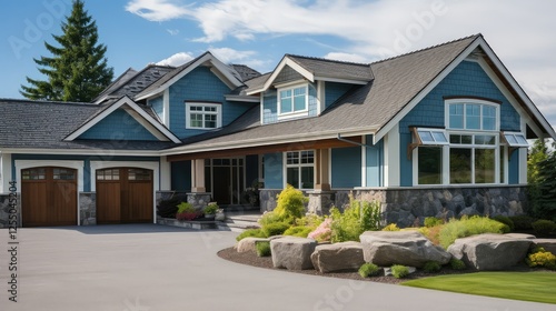 vinyl siding on house photo