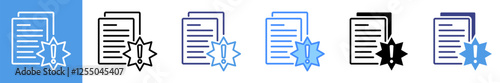 Plagiarism Multistyle Icon Set