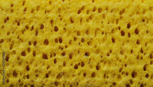 Yellow sponge texture macro close-up abstract pattern background