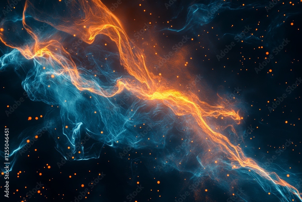 Futuristic warp speed visual with vibrant light streaks in a starry digital cosmos background Futuristic warp speed visual with vibrant light streaks in a starry digital cosmos background