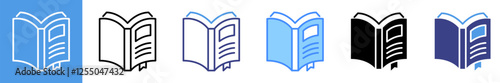 Hardcover Multistyle Icon Set