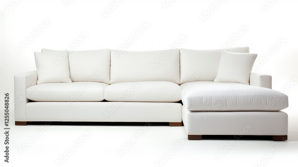 Fototapeta premium chaise sofa white background