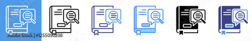 Book Review Multistyle Icon Set