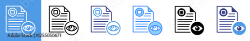 Examination Multistyle Icon Set