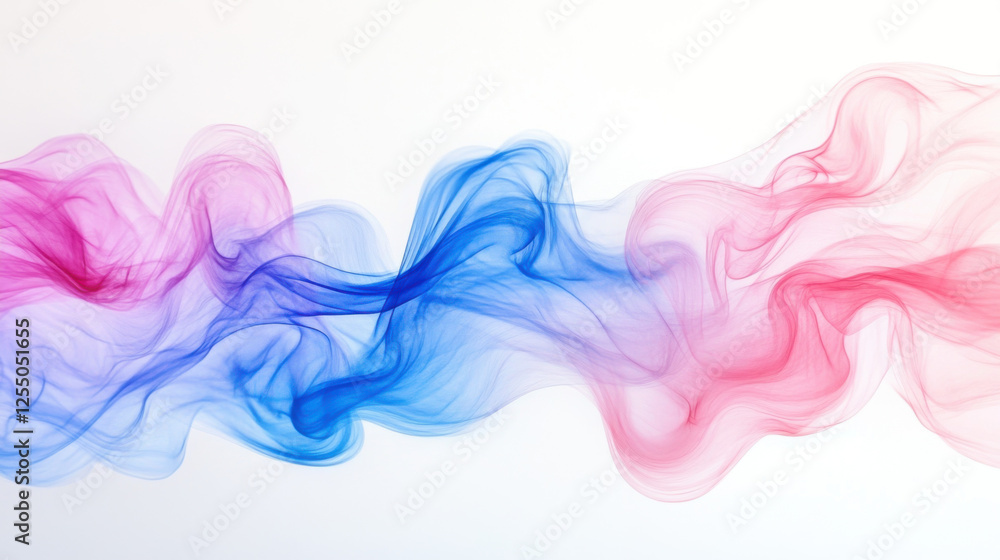 Abstract Pink Blue Smoke Waves Background - Abstract art Abstract Pink Blue Smoke Waves Background - Abstract art