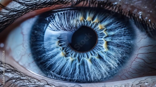 Close Up Of A Blue Human Eye