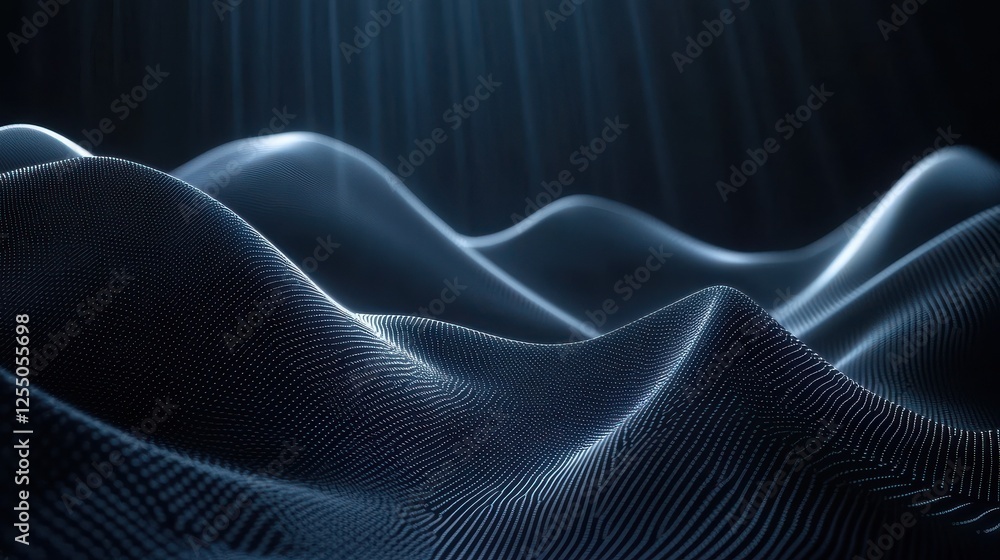Naklejka premium Dark grey black abstract background with blue glowing angular lines design for social media post, business, advertising event. Modern technology innovation concept background