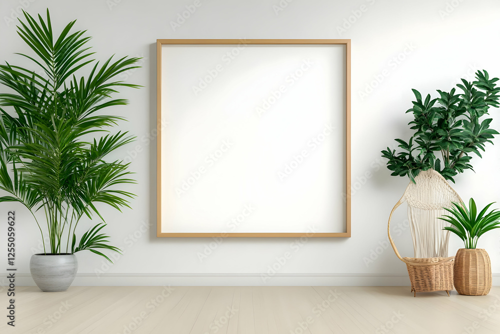 Modern Minimalist Home Decor 3D Illustration Modern Minimalist Home Decor 3D Illustration