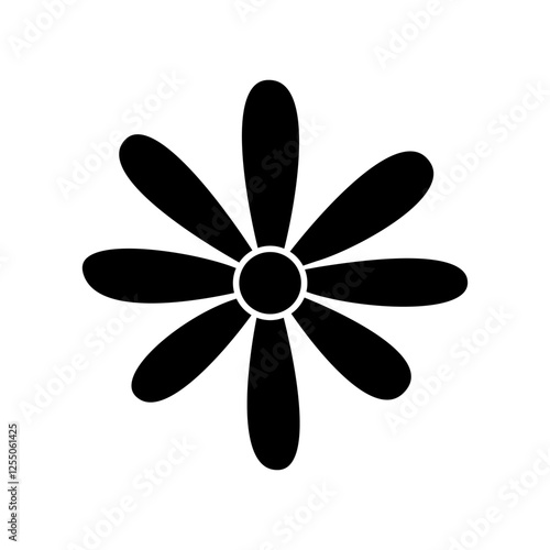 Flower icon vector. Garden illustration sign. Flora symbol or logo.