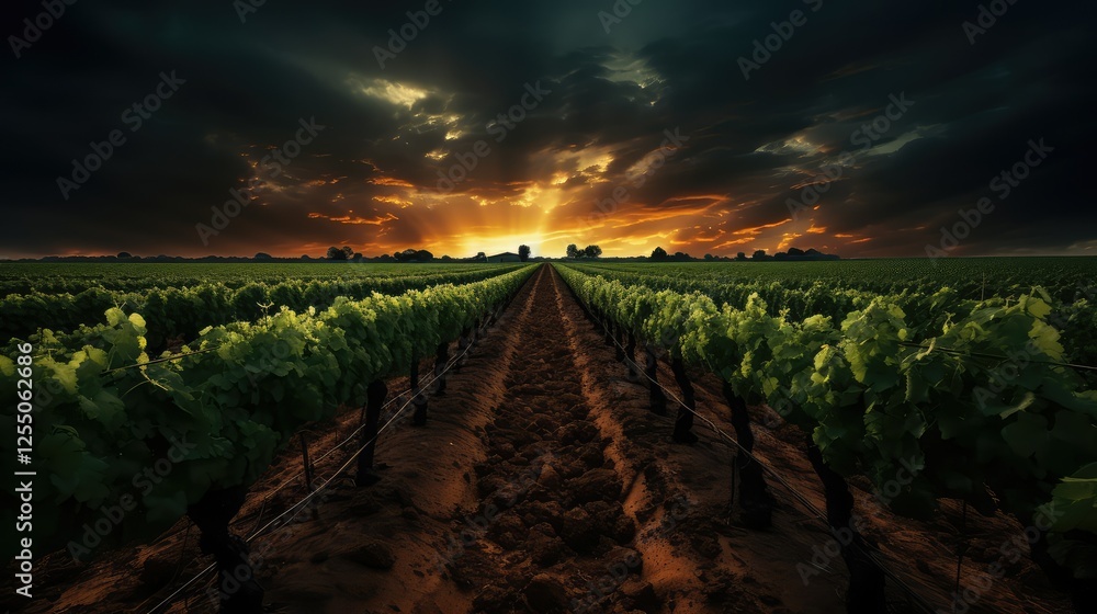 Fototapeta premium green gloss black brick