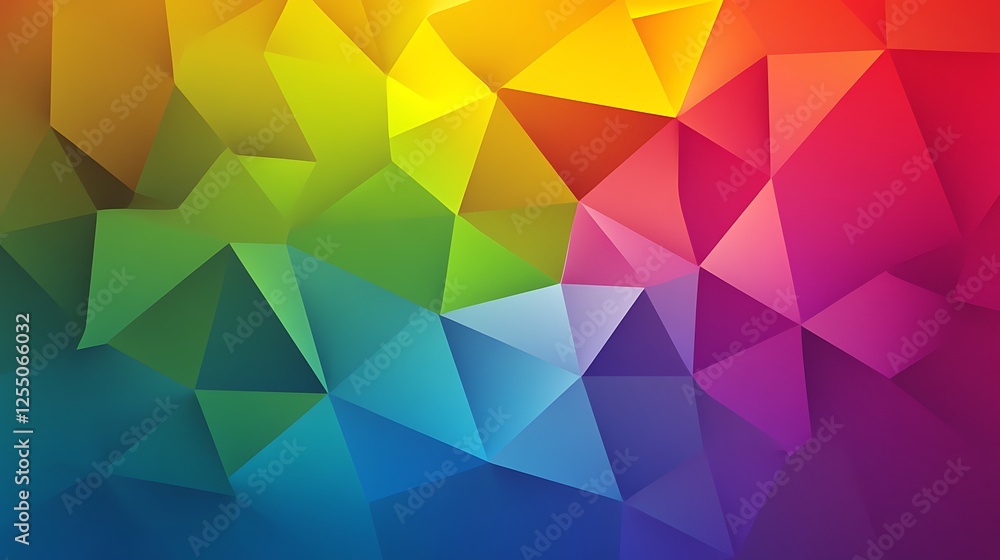 Fototapeta premium Abstract colorful polygonal background (1)