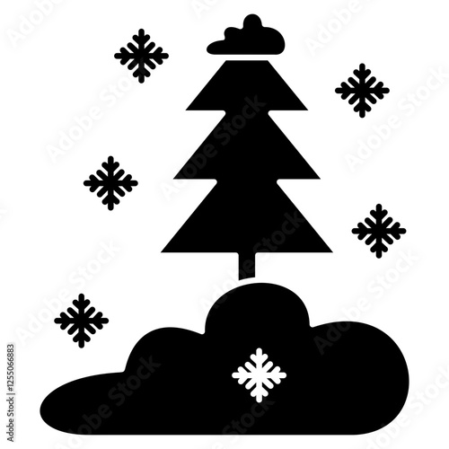 snow-covered trees