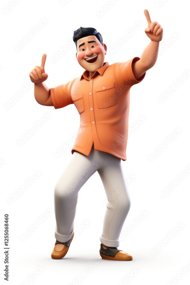 Figurine cartoon white background gesturing. Figurine cartoon white background gesturing.