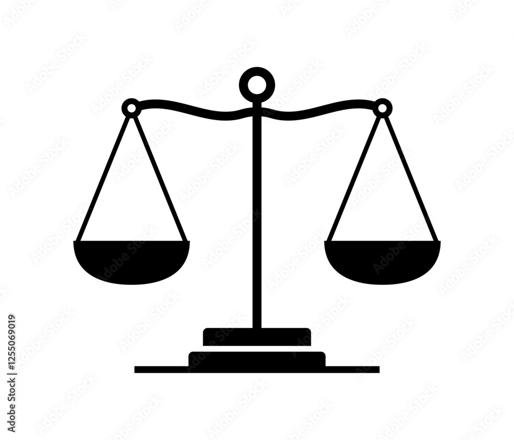 Libra icon. Silhouette style. Vector icon. Libra icon. Silhouette style. Vector icon.
