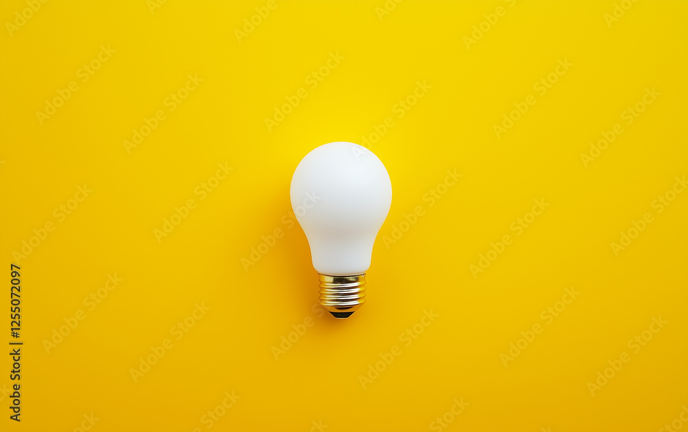 Close up photo of light bulb on a yellow background with space for text. Energy saving and environmentally friendly light bulbs. Eco light bulb for renewable energy and sustainability Close up photo of light bulb on a yellow background with space for text. Energy saving and environmentally friendly light bulbs. Eco light bulb for renewable energy and sustainability