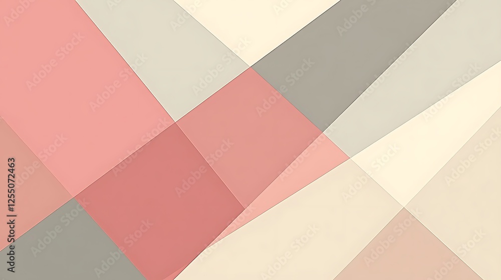 Abstract Geometric Design in Pastel Colors Abstract Geometric Design in Pastel Colors