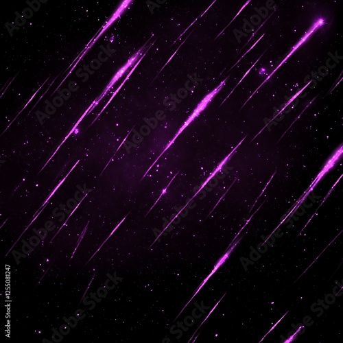 Violet Streaks Across a Dark Expanse Capturing Cosmic Energies and Mystery with a Digital Art Style