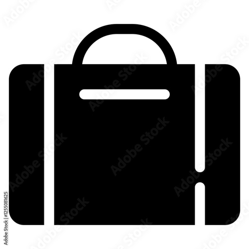 suitcase solid icon