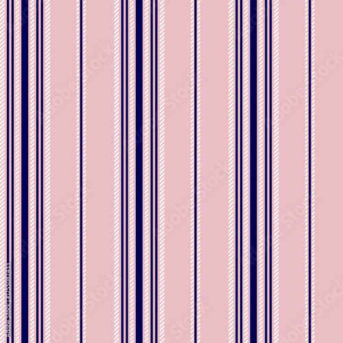 stripe seamless repeat abstract pattern. This is a navy blue white pink seamless stripe  vector illustration. Design decorative,wallpaper,shirts,clothing,tablecloths,wrapping,textile,fabric,texture