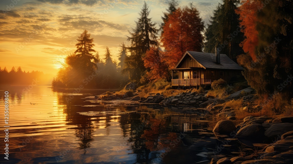 Fototapeta premium reflecti water on wood