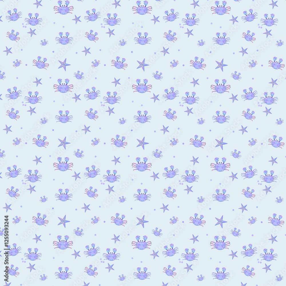 Pastel-colored a crab background image Pastel-colored a crab background image