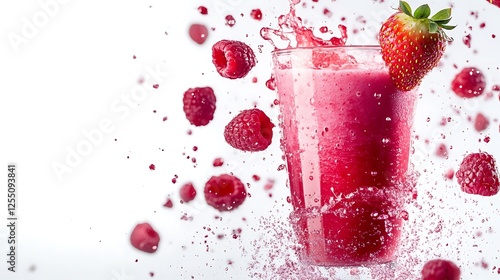 Refreshing Berry Smoothie Splash: A Burst of Summer Flavors