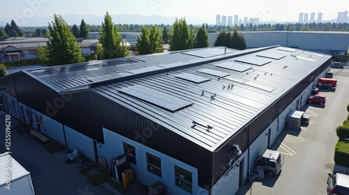 commercial flat metal roof