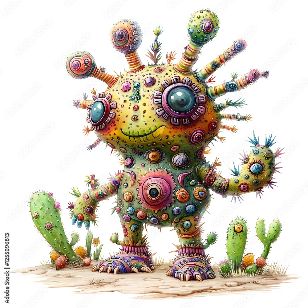 A Comical Creature With Sharp Spines. Illustration On The Theme Of Cartoons And Comics, Characters And Humor. Generative AI
A Comical Creature With Sharp Spines. Illustration On The Theme Of Cartoons And Comics, Characters And Humor. Generative AI