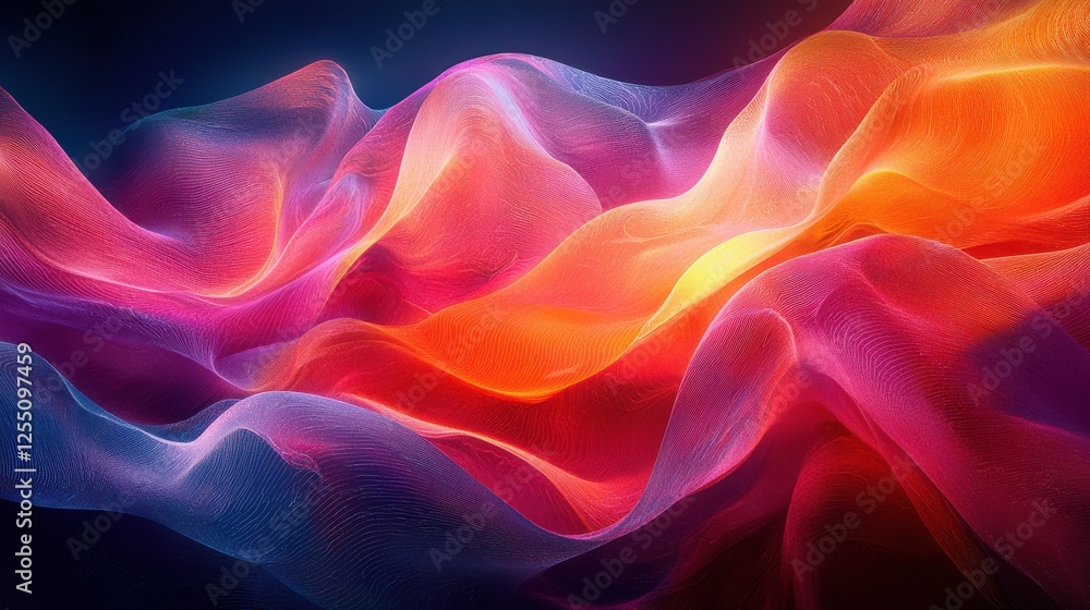 Obraz premium Abstract Colorful Wave Design