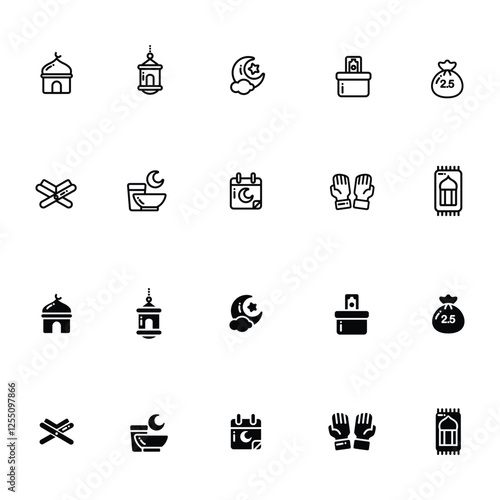 Ramadan Icon Set