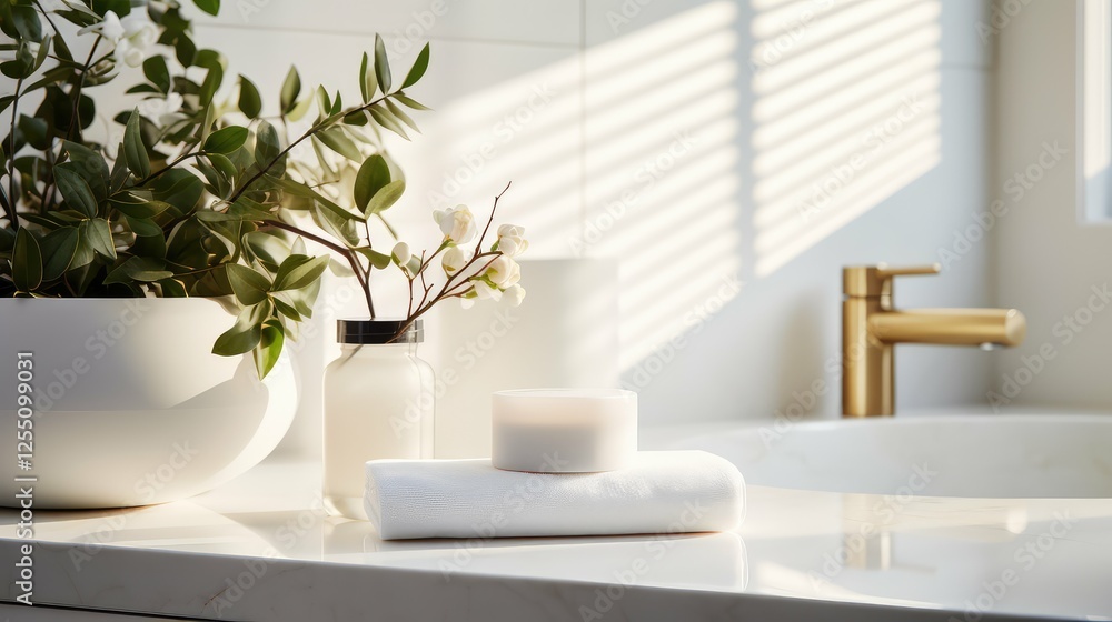 Fototapeta premium calming white counter