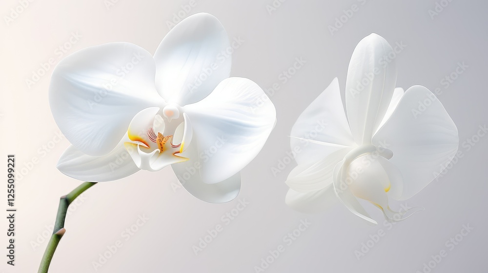 Obraz premium delicate white orchid background