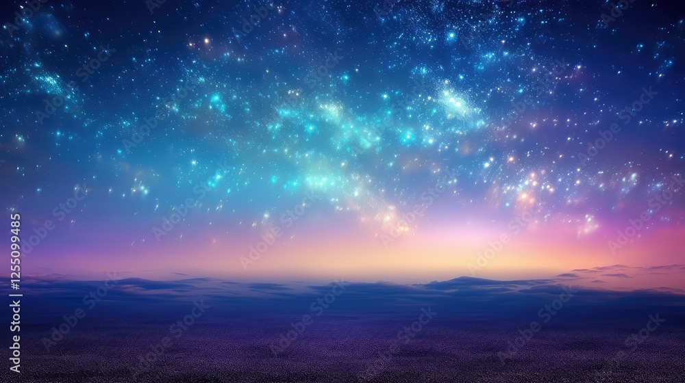 Fototapeta premium sky glitter blue