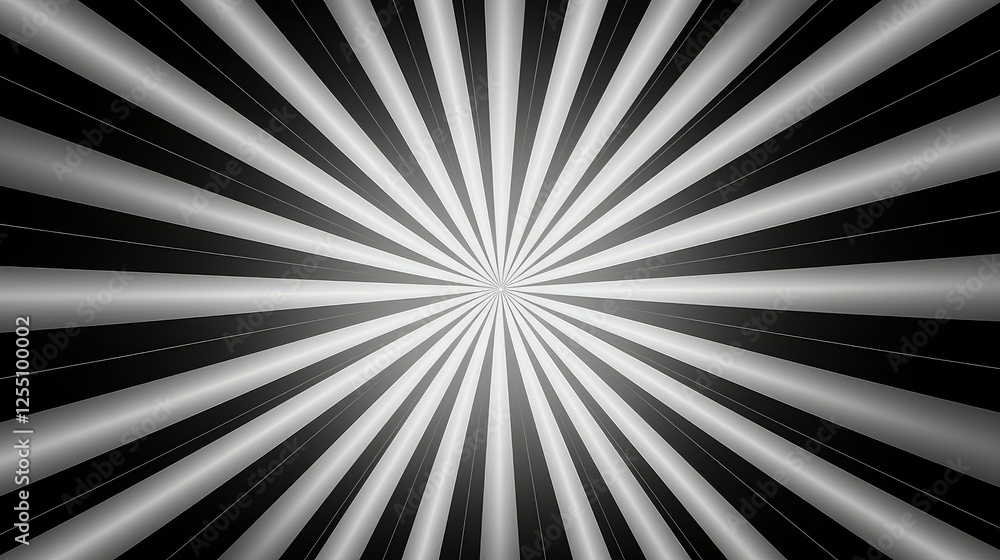 Obraz premium harmony starburst background black white