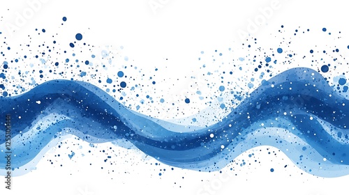 Abstract blue water waves background photo