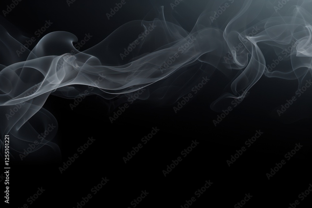Obraz premium Smoke backgrounds black black background.