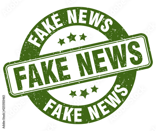 fake news stamp. fake news label. round grunge sign