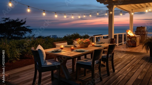 outdoor beach house porch photo