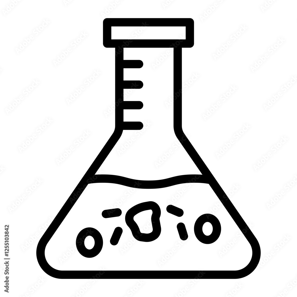 Flask Vector Line Icon Design Flask Vector Line Icon Design