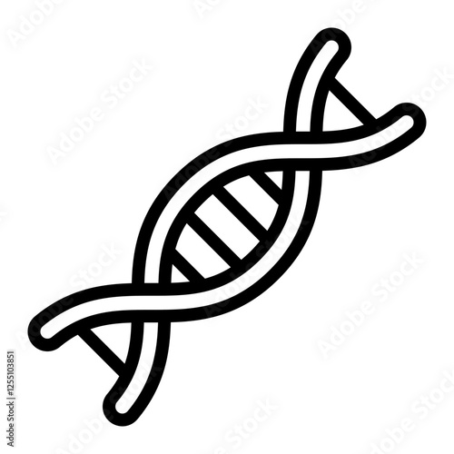 Dna Vector Line Icon Design
