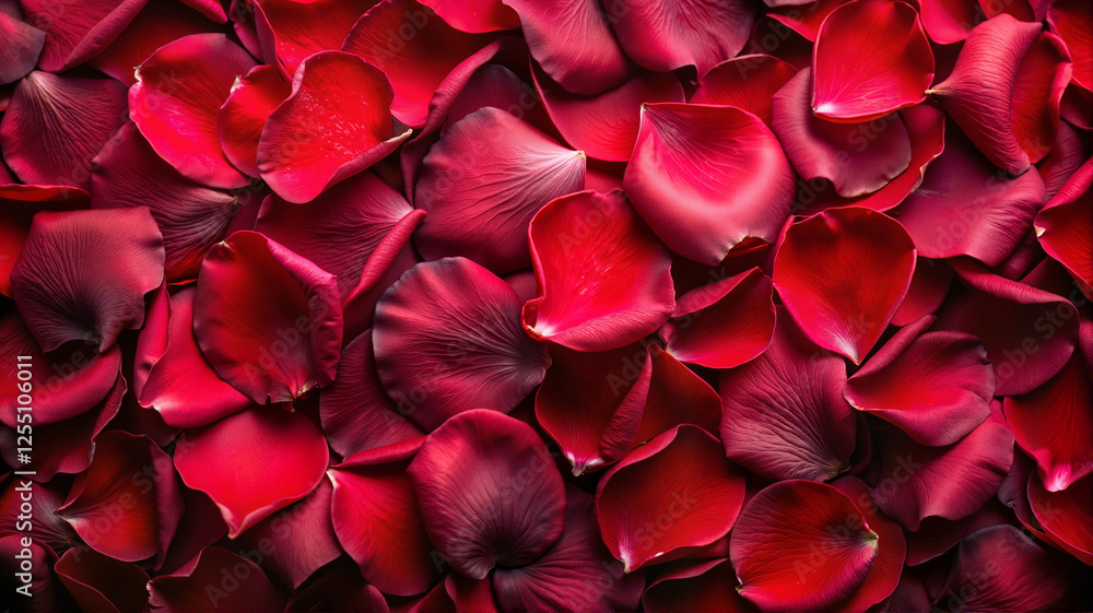 Red rose petals background with soft texture Red rose petals background with soft texture